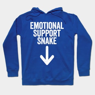 Emotional Support Snake White Hoodie